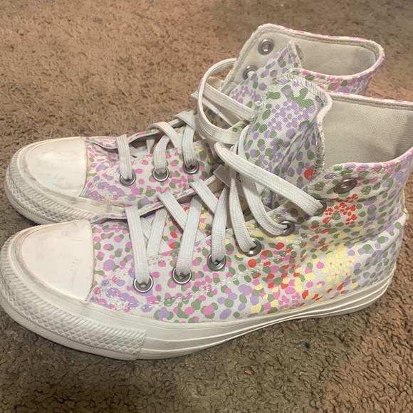 High top floral converse - Picture 3 of 6
